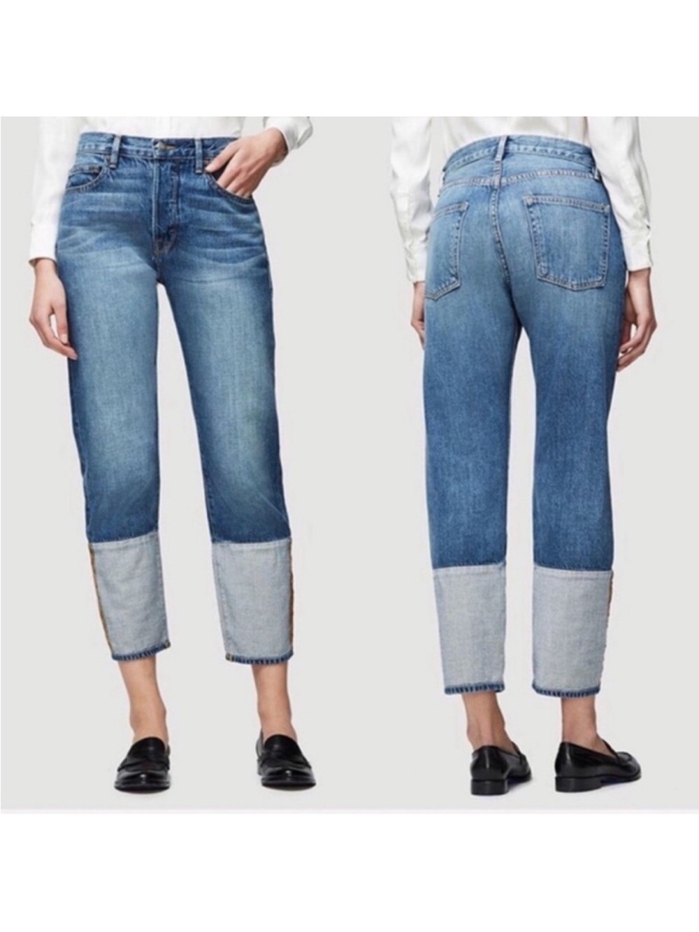 Frame Denim Le Original Reverse Cuff Jeans
